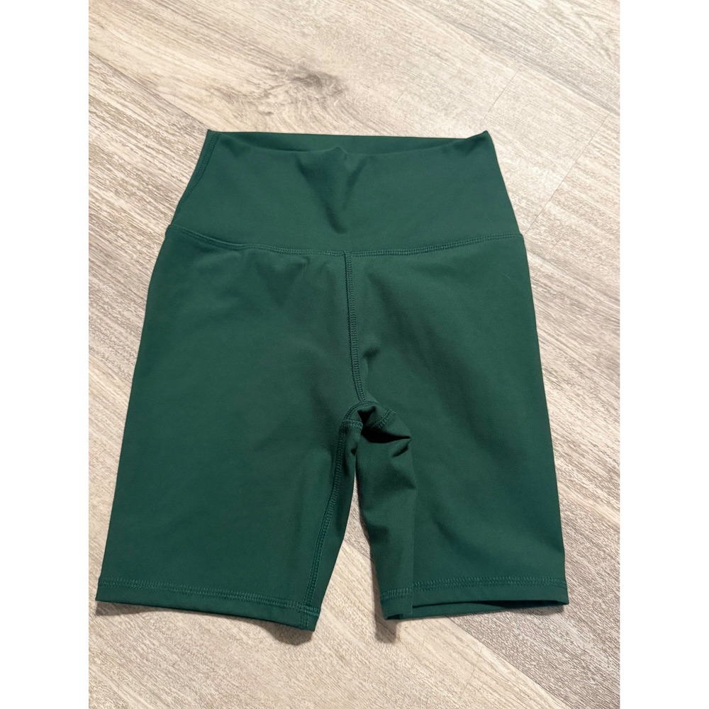 Wild Fable ButterBliss High Waisted Biker Shorts Forest Green Small VN1315930